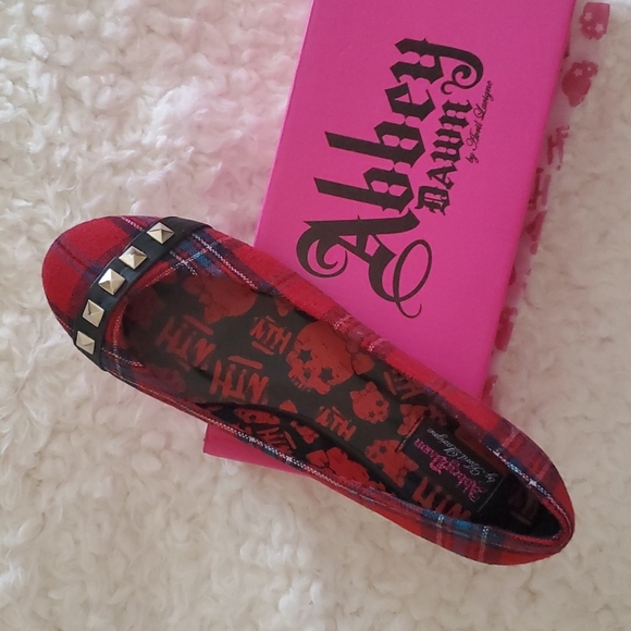 🔥NIB Abbey Dawn Tartan Plaid Ballerina Flats size 7 - Picture 5 of 12